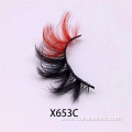 orange false eyelashes full strip wispy fake lashes